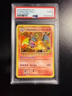 Pokemon (2015) Charizard 11/108 Evolutions Reverse Holo PSA-4 - Image 1