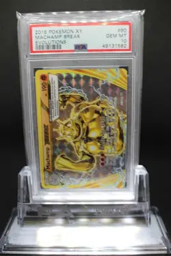 2016 Pokemon XY Evolutions Machamp Break #60 PSA 10 GEM MINT - Image 1