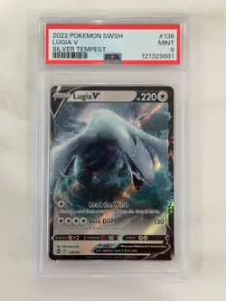 2022 Pokemon SWSH Silver Tempest 138 Lugia V PSA 9 MINT - Image 1