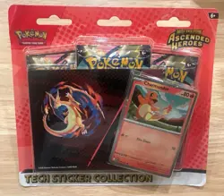 Pokemon Ascended Heroes Tech Sticker Collection Charmander New Sealed IN-HAND - Image 1