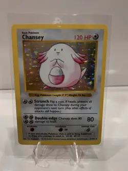 1999 Pokemon Shadowless Chansey Holo 3/102 Base Set Holo - Image 2