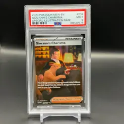 Pokemon 151 Giovanni's Charisma 204/165 SIR Holo PSA 9 - Image 1