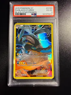 2015 Pokemon- Black Kyurem #XY80 XY Holo Black Star Promos PSA-4 - Image 1
