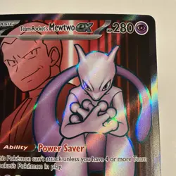 Pokemon TCG Team Rockets Mewtwo EX 213/182 Full Art Destined Rivals NM - Image 3