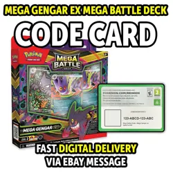 Mega Gengar ex Mega Battle Deck Code - Pokemon TCG Live - Digital Delivery - Image 1