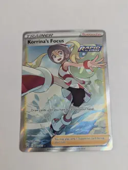 Pokemon TCG - Korrina's Focus (Full Art) - SWSH05: Battle Styles 160/163 NM - Image 1