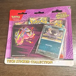 Pokemon Mega Evolution-Ascended Heroes Tech Sticker Gastly Promo sealed - Image 1