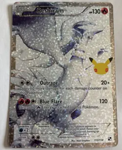 Pokemon TCG Celebrations Classic Collection Reshiram 113/114 - Image 1