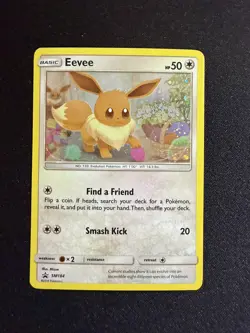 Pokemon TCG Eevee SM184 Sm Promo Cosmos Holo Basic Holo 2019 - NM - Image 1