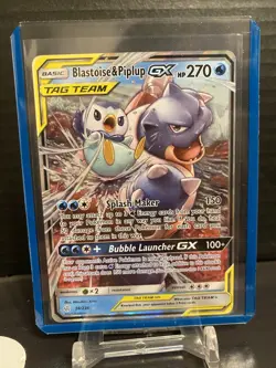 Blastoise & Piplup GX 38/236 Pokemon Sm-Cosmic Eclipse 2019 Holo NM - Image 1