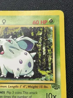 Pokemon Nidoran F 57/64 1st Edition Jungle HP / DMG - Image 4