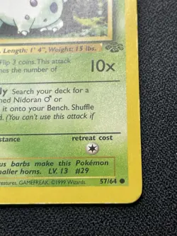 Pokemon Nidoran F 57/64 1st Edition Jungle HP / DMG - Image 5