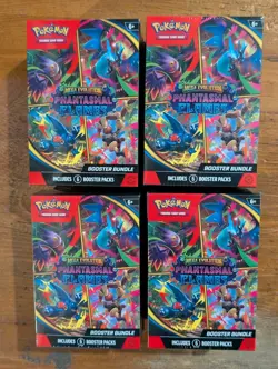 4x Pokemon Phantasmal Flames Booster Bundle - 24 Packs New Factory Sealed - Image 1