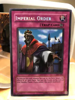 Yu-Gi-Oh! TCG Trap-Continuous Imperial Order Secret Rare Holo #PSV-104 - Image 1