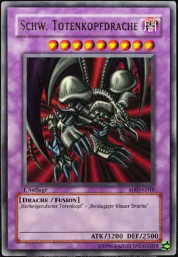 Yu-Gi-Oh! Schw. Totenkopfdrache MRD-G018 1.Edition Ultra Rare [LP] | DE 2002 - Image 1