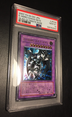 E-HERO Chaos Neos | Ultimate Rare | 2007 GLAS-JP | PSA 10 Gem Mint | Yu-Gi-Oh - Image 3