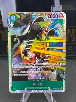 2023 One Piece OP03-025 Krieg SR Pillars Of Strength - Image 1