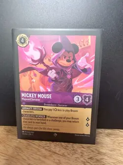 Disney Lorcana TCG The First Chapter Mickey Mouse - Wayward Sorcerer 51/204 FOIL - Image 1