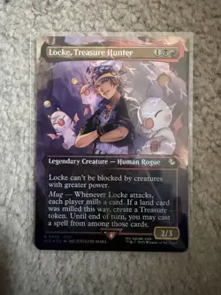 Locke Treasure Hunter borderless Chocobo Track Foil MTG NM 0475 FINAL FANTASY - Image 1