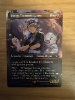 MTG Locke Treasure Hunter 475 borderless Chocobo track foil Final Fantasy NM - Image 1