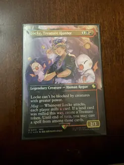 Locke Treasure Hunter Borderless Chocobo Track Foil Final Fantasy Mtg - Image 1