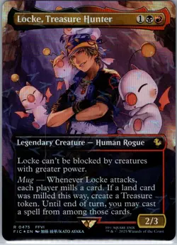 Locke Treasure Hunter Borderless Chocobo Track Foil Final Fantasy Mtg - Image 1