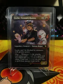 MTG Locke, Treasure Hunter (Borderless, Chocobo Track Foil) [Final Fantasy] - Image 2