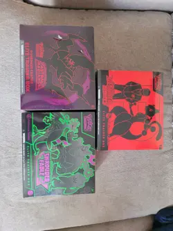 Pokemon Center ETB Lot Of 3, Destined Rivals, Shrouded Fable, Astral Radiance - Image 1