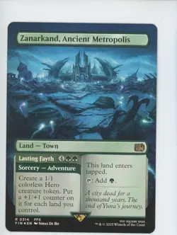 2025 MAGIC THE GATHERING FINAL FANTASY 0314 ZANARKAND, ANCIENT METROPOLIS FOIL - Image 1