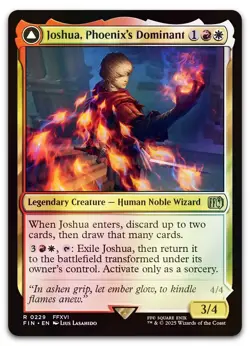 Joshua, Phoenix's Dominant #229 (Foil) (NM) Final Fantasy FIN Magic MTG - Image 1