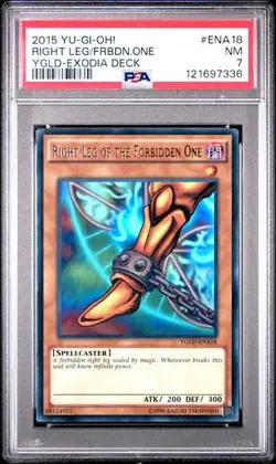 SET 5 2015 Yu-Gi-Oh YGLD Exodia Deck ENA 17 18 19 20 21 ALL GRADED PSA 8 7 - Image 5
