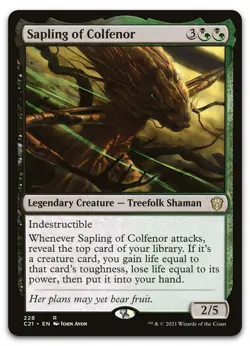Sapling of Colfenor #228 (NM) Commander 2021 C21 Magic MTG - Image 1