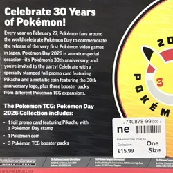Pokemon TCG: Pokemon Day 2026 Collection box | 30th Anniversary | New & In Hand - Image 4