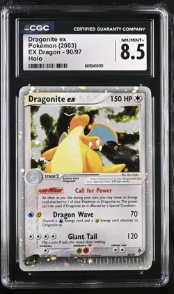 CGC 8.5 Dragonite ex 2003 EX Dragon 90/97 Holo Pokemon Card - Image 1