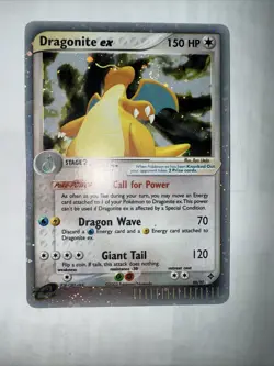 Pokemon TCG Dragonite EX Dragon 90/97 Holo Rare Card - 2003 Pokemon Dragon - Image 2