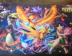 2019 Pokemon TCG Hidden Fates Playmat Shiny Charizard, Mewtwo, Mew, Rayquaza! - Image 1