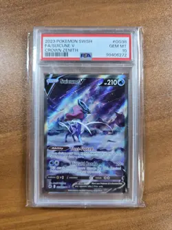 2023 POKEMON SWORD AND SHIELD CROWN ZENITH #GG38 FA/SUICUNE V PSA 10 - Image 1