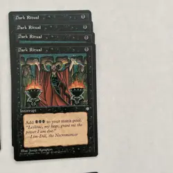 MTG: Vintage Black Ice Age Lot ‘95: 12 Cards Including 3X Demonic Consultation - Image 3