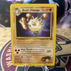 Pokemon TCG Brock's Primeape Gym Challenge Unlimited Card 35/132 - Image 1