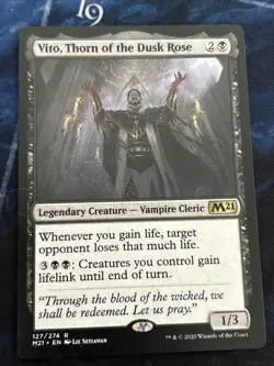 Vito, Thorn of the Dusk Rose Core Set 2021 Regular NM-M Unplayed MTG 127/274 - Image 1