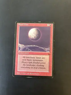 Blood Moon * THE DARK * MP * Magic the Gathering MtG - Image 1