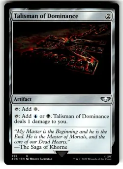 Talisman of Dominance (255) Universes Beyond: Warhammer 40000 Regular MTg - Image 1
