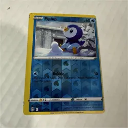 Pokemon Piplup (MISCUT) 035/172 Swsh09: Brilliant Stars Reverse Holo English - Image 1