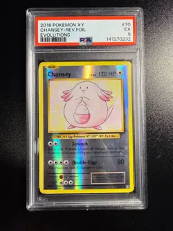 Pokemon (2016) Chansey 70/108 Evolutions Reverse Foil Holo PSA-5 - Image 1