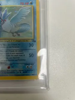 1999 Pokemon Fossil 1st Edition Articuno Holo #2 PSA 9 Mint - Image 4