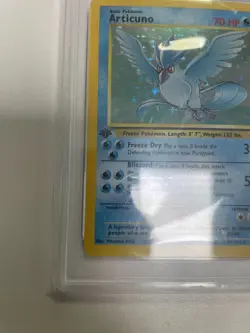 1999 Pokemon Fossil 1st Edition Articuno Holo #2 PSA 9 Mint - Image 5