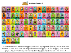 Animal Crossing ACNH Amiibo Cards AUTHENTIC - Series 3 (#201-300) [US] YOU PICK - Image 1