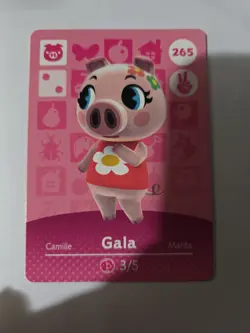 Gala 265 Authentic Nintendo Amiibo - Animal Crossing Card (Never Scanned) - Image 1