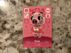 GALA 265 Animal Crossing Amiibo Authentic Nintendo Mint Card From Series 3 - Image 1