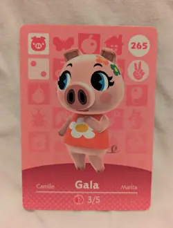GALA #265 Animal Crossing Amiibo Card authentic Nintendo, Series 3 - Image 1
